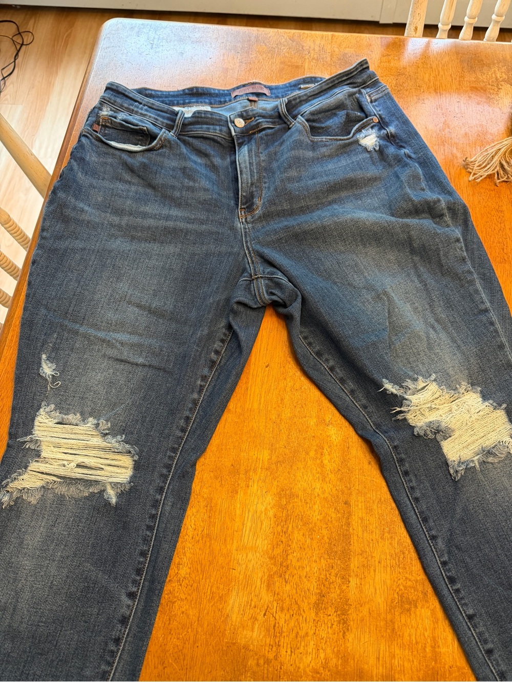 Judy Blue Distressed Boyfriend Jeans 18W